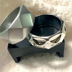 Lot of 2 Wide Cuff Fashion Bracelets